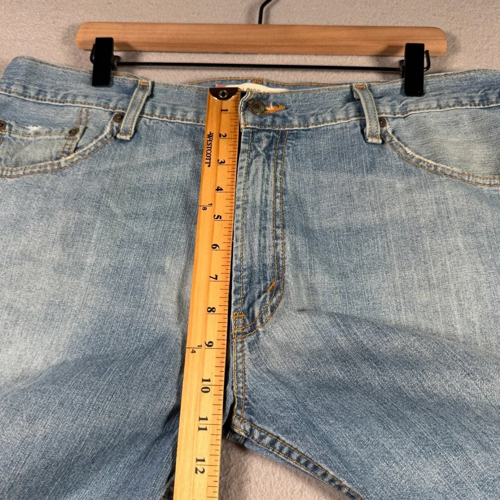 Levis 529 Low Rise Straight Jeans Mens 36x31 Light Wash Blue Denim 100% Cotton